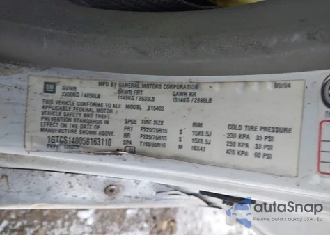 2005 GMC Canyon Sl from USA, damaged, VIN 1GTCS148058163110